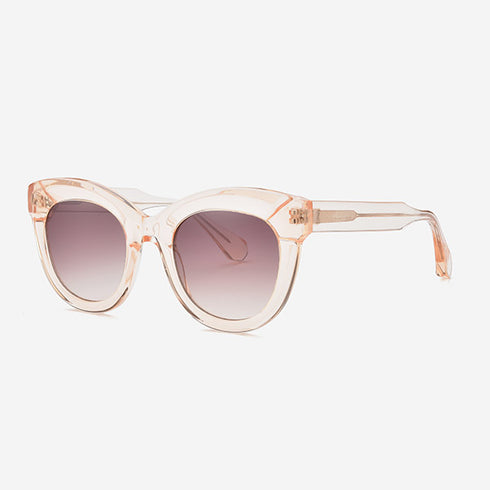 Cat Eye round Acetate Women's Sunglasses21A8025